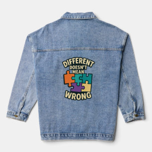 Chaqueta Vaquera Camiseta de aceptación de diversidad: adoptar la u