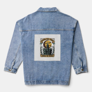 Chaqueta Vaquera Camiseta de Casa Embrujada con Mansión Espeluznant