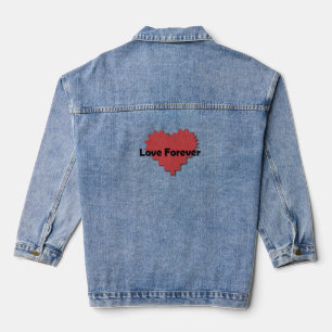 Chaqueta Vaquera Camiseta de diseño de amor, diseño de camisetas, d