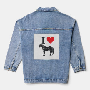 Chaqueta Vaquera Camiseta de diseño de grabado vintage Me encantan 