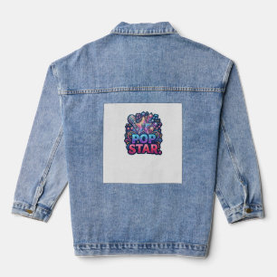 Chaqueta Vaquera Camiseta de estrella del pop