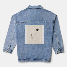 Chaqueta Vaquera Camiseta de Filosofía | Arte Existencial Minimalis