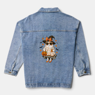 Chaqueta Vaquera Camiseta de Halloween para mujeres fantasmas