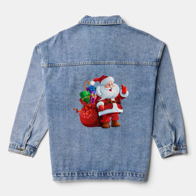 Chaqueta Vaquera camiseta de jeans para navidades (Reverso )