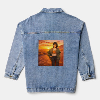 Chaqueta Vaquera Camiseta de mujer Freedom Within I Ruta 66