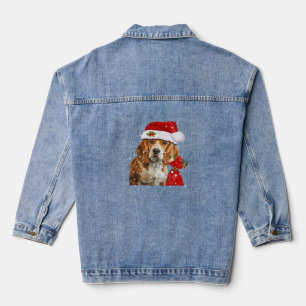 Chaqueta Vaquera Camiseta de Navidad de Perro Beagle Navidad Perro