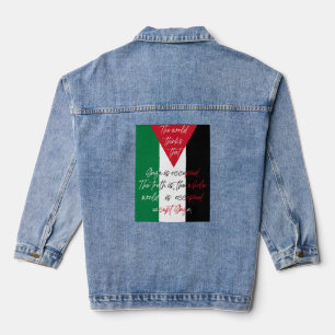 Chaqueta Vaquera Camiseta de Palestina Libre - Camiseta de Save Gaz