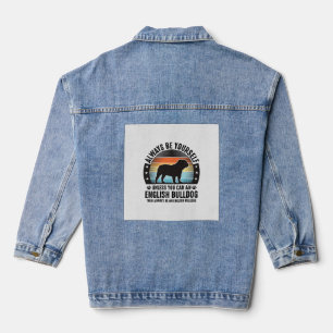 Chaqueta Vaquera Camiseta de perro vintage de atardecer amante del 