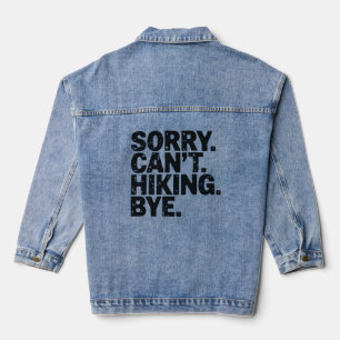 Chaqueta Vaquera Camiseta de senderismo Lo siento, no puedo aventur