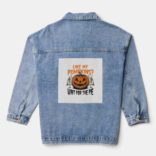 Chaqueta Vaquera Camiseta divertida de payo de Halloween de esquele