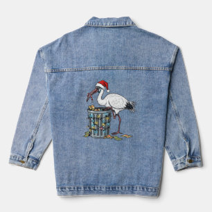 Chaqueta Vaquera Camiseta divertida de pollo de basura de Navidad