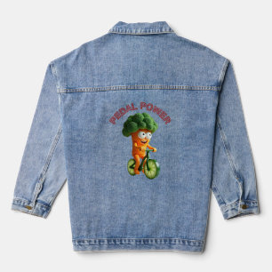 Chaqueta Vaquera Camiseta divertida de Veggie Rider