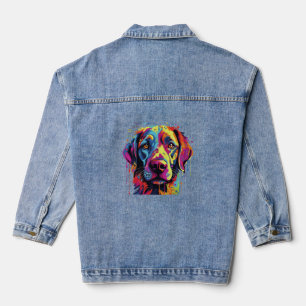 Chaqueta Vaquera Camiseta esencial de acuarela de perro