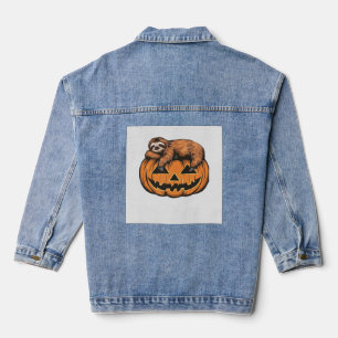 Chaqueta Vaquera Camiseta esencial de calabaza de Halloween de pere