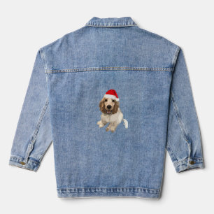 Chaqueta Vaquera Camiseta esencial de Cocker Spaniel de Navidad (Bl