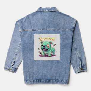Chaqueta Vaquera Camiseta esencial de perro zombie Bulldog inglés p