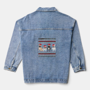 Chaqueta Vaquera Camiseta esencial de suéter de Navidad feo de Bull