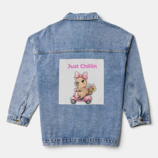 Chaqueta Vaquera Camiseta estética de carpincho relajado