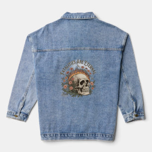 Chaqueta Vaquera Camiseta femenina ADOM "Las fatalidades son eterna