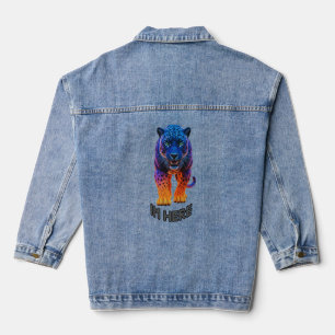 Chaqueta Vaquera Camiseta Gráfica de Black Panther "Estoy Aquí"