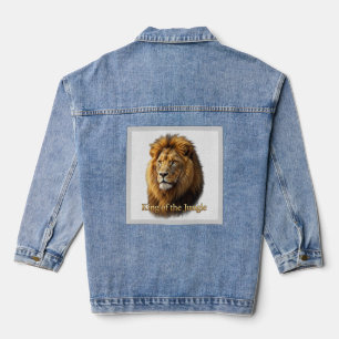 Chaqueta Vaquera Camiseta gráfica de león