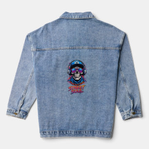 Chaqueta Vaquera Camiseta gráfica de manga larga para mujer ADOM "S