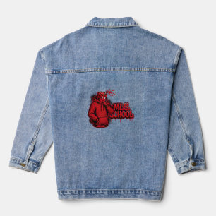 Chaqueta Vaquera Camiseta gráfica de mujer ADOM "MLS School"