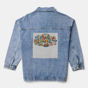 Chaqueta Vaquera Camiseta gráfica divertida para amantes de la comi