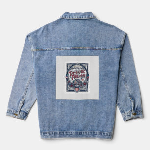 Chaqueta Vaquera Camiseta gráfica vectorial de jardín de campo patr