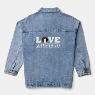 Chaqueta Vaquera Camiseta masculina de tipografía en negrita I Love