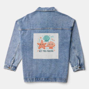 Chaqueta Vaquera Camiseta Mejores Aletas Por Siempre, Estrella de M