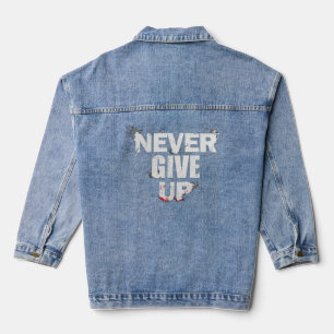 Chaqueta Vaquera Camiseta motivacional nunca te rindas