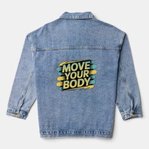 Chaqueta Vaquera Camiseta Retro Groove 'Mueve Tu Cuerpo' - Trabajo