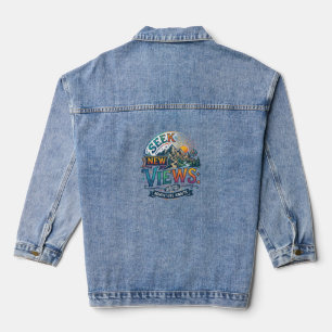 Chaqueta Vaquera Camiseta Seek New Views – Aventura Inspiradora G