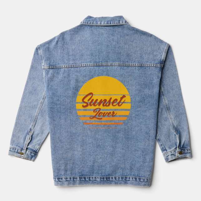 Chaqueta Vaquera Camiseta "Sunset Lover" (Reverso )