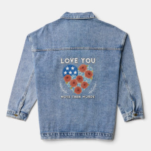 Chaqueta Vaquera Camiseta Tri-Blend día de San Valentín