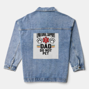Chaqueta Vaquera Camiseta Vintage de Papá de Apoyo Emocional No Aci