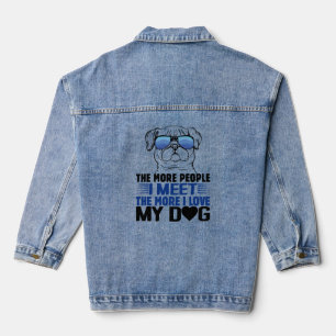 Chaqueta Vaquera Camisetas de perros Personalizado de perros con ca
