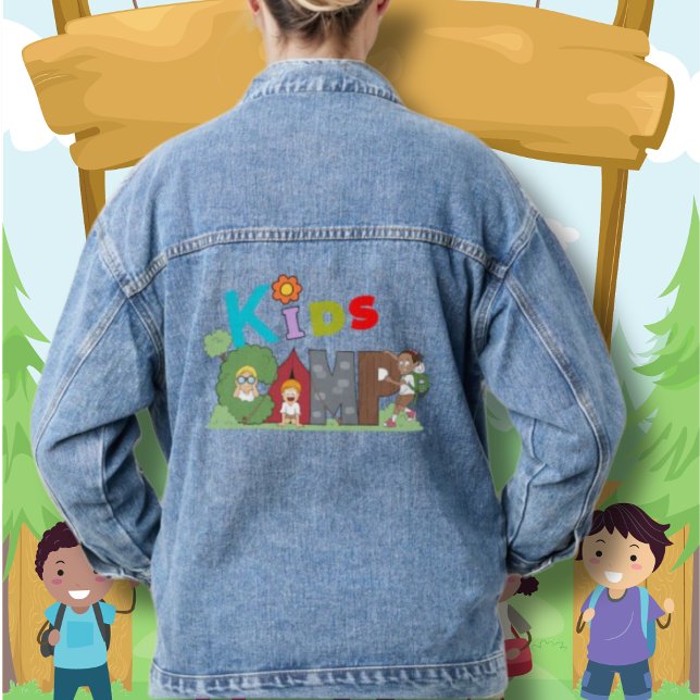 Chaqueta Vaquera Campamento infantil Blue Denim Jean Jacket (Subido por el creador)