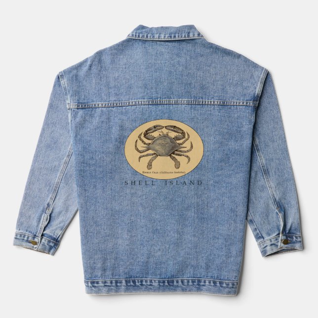 Chaqueta Vaquera Cangrejo de la isla Shell Denim Jacket (Reverso )
