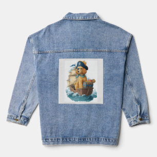 Chaqueta Vaquera Caniche Pirata Perro Marino Divertido