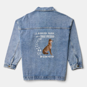 Chaqueta Vaquera Canis Lupus Dingo Diciendo A Mamá Dingo Mascota Pa