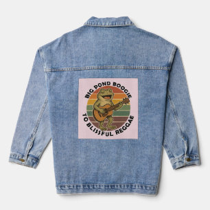 Chaqueta Vaquera canto de rana divertida