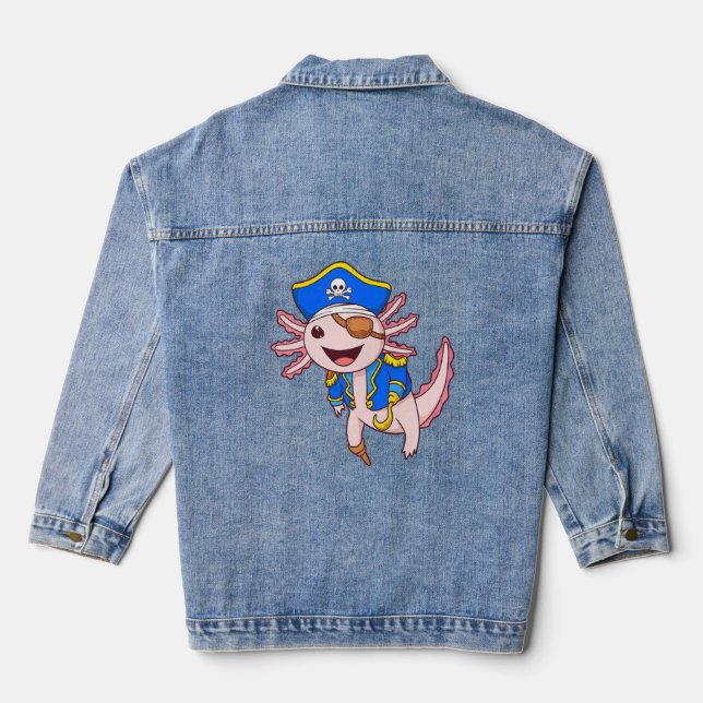 Chaqueta Vaquera Capitán Axolotl Pirate Axolotl (Reverso )