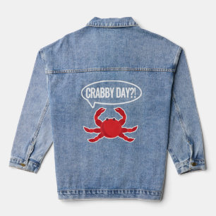Chaqueta Vaquera Carne de cangrejo día de pesca de caldo de pescado