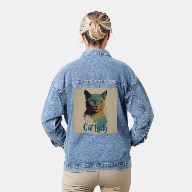 Chaqueta Vaquera Cat Lady Denim Jacket (Modelo)