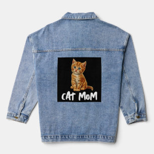 Chaqueta Vaquera CAT MOM CUTE GINGER Denim Jean Jacket