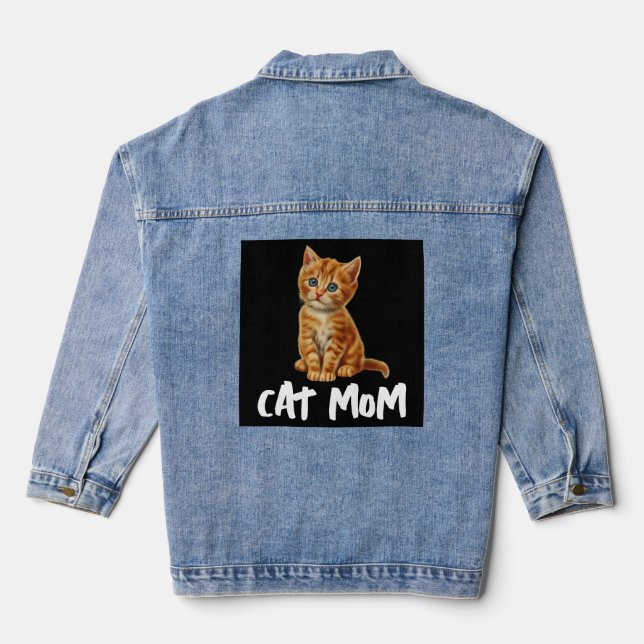 Chaqueta Vaquera CAT MOM CUTE GINGER Denim Jean Jacket (Reverso )