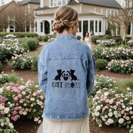 Chaqueta Vaquera Cat Mom Denim Jacket