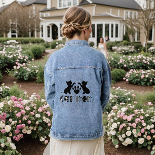 Chaqueta Vaquera Cat Mom Denim Jacket